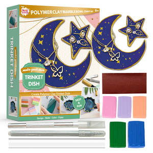 Faites vos propres bols à <span class=keywords><strong>bijoux</strong></span> en argile Kit d'arts et d'artisanat cadeaux pour filles enfants de 8 <span class=keywords><strong>ans</strong></span> et plus <span class=keywords><strong>bijoux</strong></span> à bricoler soi-même bol en argile artisanale - Product Image 3
