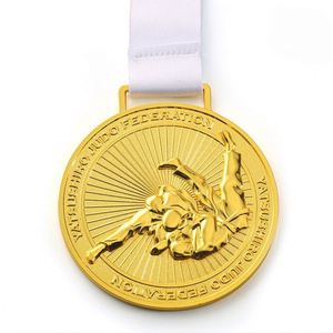 Medallas de Bronce Personalizadas al por Mayor con Logotipo para Taekwondo, Judo, Ciclismo, con Precio de Fábrica - Product Image 2