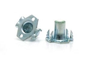 Đồ nội thất Bốn móng vuốt t <span class=keywords><strong>Nut</strong></span> với agnail, pronged t <span class=keywords><strong>Nut</strong></span>, kích thước <span class=keywords><strong>5</strong></span>/<span class=keywords><strong>16</strong></span>-18 - Product Image 2