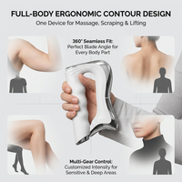 Masseur électrique OEM pour fascia, couteau de massage vibrant rechargeable pour le corps, appareil de soin musculaire, couteau de massage pour femmes et hommes
