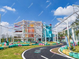 Caboteur extrême extérieur commercial de fermeture éclair d'équipement de parc d'aventure pour le parc d'attractions extérieur - Product Image 6