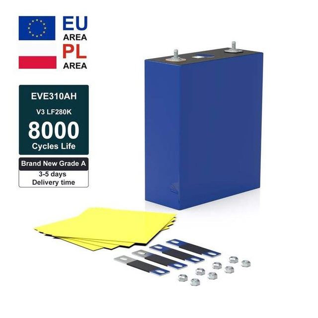 New Premium Grade a LFP Lithium Iron Phosphate Battery 3.2V 280Ah for Home Energy Storage Systems