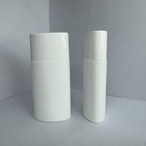 Rỗng 50ml PE vuông Foundation bóp mỹ phẩm tottle chai với nắp vặn cho kem chống nắng bóp chai với vít cap - Product Image 3