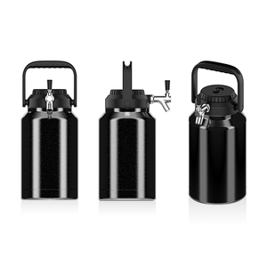 128Oz Một Gallon 2 Nắp Rơm Và Vòi Bị Rò Rỉ Bằng Chứng Chân Không Cách Nhiệt Thép Không Gỉ Nóng Lạnh Đôi Tường Đơn Giản Growler - Product Image 6