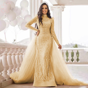 Женское свадебное платье с длинными рукавами - Product Image 6