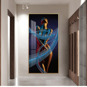 Une danse sexy <span class=keywords><strong>femme</strong></span> art mural nu peinture de luxe pour la décoration intérieure photo impression toile et affiche couloir entrée Un cadeau - Product Image 3