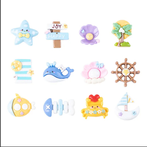 Lot de 25 coques de téléphone DIY en résine marine avec motifs bouleau, <span class=keywords><strong>voilier</strong></span>, coquillage et arbre, pour bébés de 0 à 24 mois, expédié depuis les États-Unis - Product Image 5