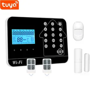 Tuya 스마트 라이프 유선 무선 GSM WIFI PSTN 경보 침입 방지 시스템 스페인어 음성 사용자 설명서