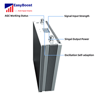 Amplificateur de signal de qualité commerciale 3000m², gain 80dB, puissance 27dBm, tri-bande 700/900/2100MHz, amplificateur pour GSM/3G/4G/5G, voix et données