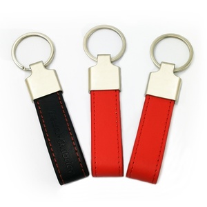 Factory Fashion Car Leather Cheap Key Chains Manufacture Supplier Brand Logo Key <b>Holder</b> Custom Designer PU Leather Keychains - Product Image 4