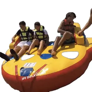 Custom made Crazy Inflatable towable water sports flying fish boat for yacht, Inflatable water tube for boat play