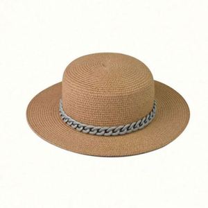 Outdoor Sun <b>Hat</b> Colorful Chain Large Brim Sombrero Casual Fashion Character Unisex Straw <b>Hat</b> - Product Image 5