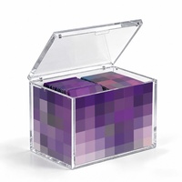 Boîte de présentation multifonctionnelle haut de gamme en acrylique transparent pour ETB, étui de rangement TCG en acrylique pour Elite Trainer Box avec couvercle magnétique