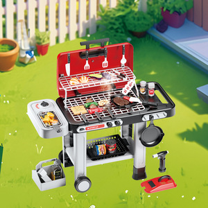 Juego de Simulación de Parrilla para Asar, Parrilla Eléctrica de Plástico y Parrillas Planas, Juego de Cocina para Niños para Cocinar al Aire Libre con Spray - Product Image 5