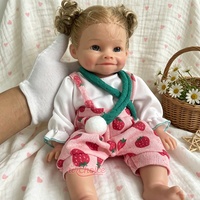 Poupées Reborn en Silicone Corps Entier Réalistes de 16 Pouces Personnalisables, Membres Flexibles, Fille, Cheveux Blonds Implantés, pour Collectionneurs et Cadeaux