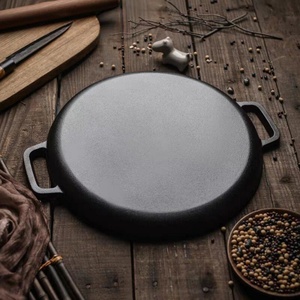 Wholesale Non-Stick Cast Iron Griddle <b>Pan</b> Cast Iron Skillet Frying <b>Pan</b> for Steak Pancakes Kitchen Cooking - Product Image 4