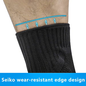 MKAS supporto <span class=keywords><strong>a</strong></span> compressione lavorato <span class=keywords><strong>a</strong></span> maglia protezione traspirante calzini di supporto per caviglia tutore per uomo Wrap per cavigliera sportiva - Product Image 4