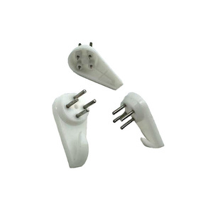 Crochet simple en plastique, capacité de charge 3-5 kg, pour fixation murale, décoration intérieure, accessoires de montage pour cadres photo - Product Image 2