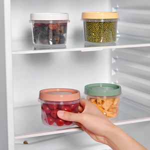 Recipiente Redondo de 500 ml para Almacenamiento en Refrigerador, Apto para Microondas, para Guardar Refrigerios y Frutas, Caja para Mantener Alimentos Frescos, Ideal para Camping - Product Image 3