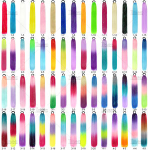 Nouvelle <span class=keywords><strong>queue</strong></span> <span class=keywords><strong>de</strong></span> <span class=keywords><strong>cheval</strong></span> tressée DIY <span class=keywords><strong>de</strong></span> 26 pouces, extension <span class=keywords><strong>de</strong></span> cheveux synthétiques arc-en-ciel <span class=keywords><strong>avec</strong></span> paillettes - Product Image 5