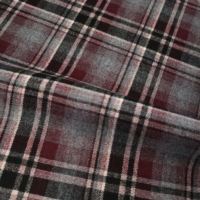 Robe-manteau chemise à carreaux en tissu de polyester et de viscose teint en fil pour hommes automne/hiver avec motif tacheté