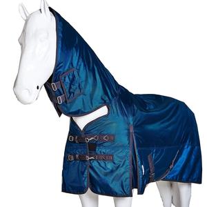 Lightweight Luxury Winter Equestrian Stable Sheet Standard Neck <b>Portable</b> Horse Rug Made from Soft Fleece Fabric with 2 Leg Strap - Product Image 3