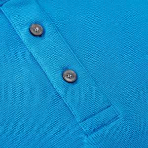 Alta calidad a granel Etiqueta de seda de hielo contraste Color manga completa para hombres Stand Collar Polo camisa manga larga T-shi - Product Image 3