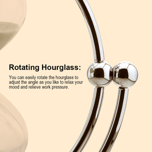 Vente en gros <span class=keywords><strong>Sablier</strong></span> 30 minutes avec support en métal <span class=keywords><strong>Sablier</strong></span> transparent pour la décoration de la maison - Product Image 6
