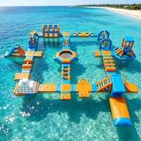 Île flottante gonflable personnalisée pour trampoline intérieur/extérieur, pour parc, aire de jeux aquatique haute capacité