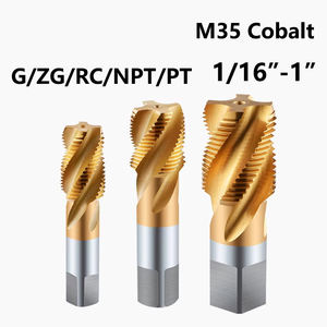 Outils à spirale HSSCO M35 G/ZG/RC/<span class=keywords><strong>NPT</strong></span>/PT <span class=keywords><strong>1</strong></span>/16-<span class=keywords><strong>1</strong></span> pouces, forets à tarauder pour filetage de tuyaux en cobalt pour acier inoxydable - Product Image 3