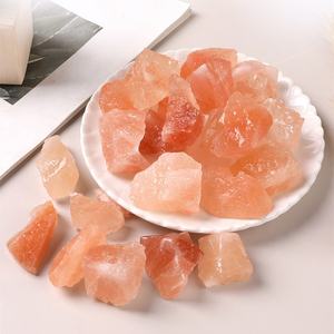 Pietre di Sale Arancione Naturale Cristalli per Aromaterapia Decorazione Pietra di Cristallo <span class=keywords><strong>Halite</strong></span> Sale Rosa dell'Himalaya per Guarigione - Product Image 5