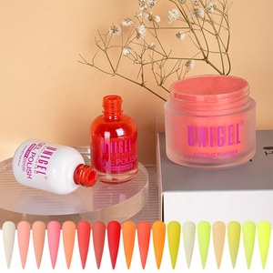 Unigel 3-en-1 acrílico Dip polvo Gel polaco y laca de <span class=keywords><strong>uñas</strong></span> Vagan venta al por mayor Set #073-#090 Color a juego - Product Image 2