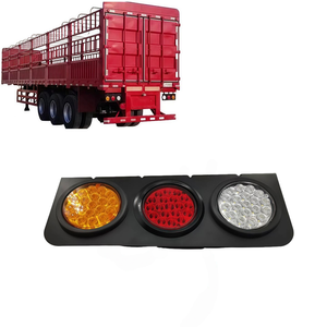 อะไหล่ระบบไฟรถบรรทุกสีแดงคุณภาพสูงแบบใหม่ ไฟท้าย LED สามดวงแบบยูนิเวอร์แซล พร้อมไฟเลี้ยวสำหรับรถพ่วง - Product Image 5