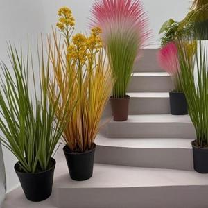 Plantes en pot d'oignon artificiel Du Diudiu 41cm en PVC souple pour la décoration intérieure et de mariage - Product Image 2