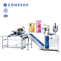 Ligne de production d'emballage et de remplissage de sachets de pâte avec pompe à engrenages servo ZONESUN ZS-FSL220