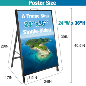Bảng hiệu cung cấp bảng hiệu bảng hiệu gấp ngoài trời khung Áp phích bảng hiệu trong nhà bên lề đệm biểu ngữ khung - Product Image 5