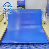 Couverture de piscine gonflable rétractable en mousse XPE imperméable et résistante aux UV pour piscine