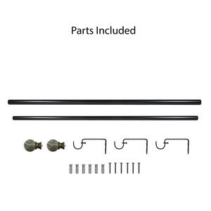 <strong>Poles</strong> 3 4" Price Accessories Sets <strong>Pole</strong> New Product Good Prices Iron Pipe Best Sell <strong>Open</strong> <strong>Window</strong> Beaded Nigeria Curtain Rod - Product Image 3