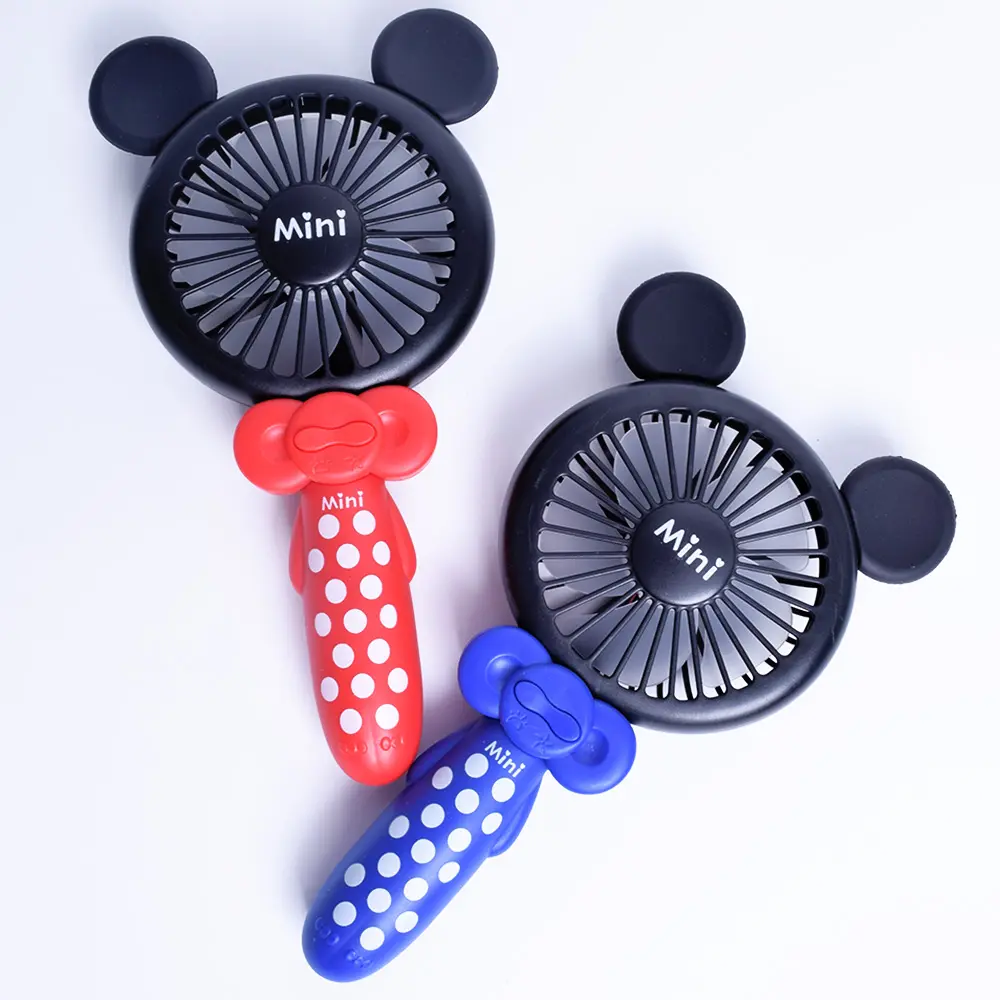 New High quality USB Mini Handy Cartoon mouse Cooling Fan Toys For Kids