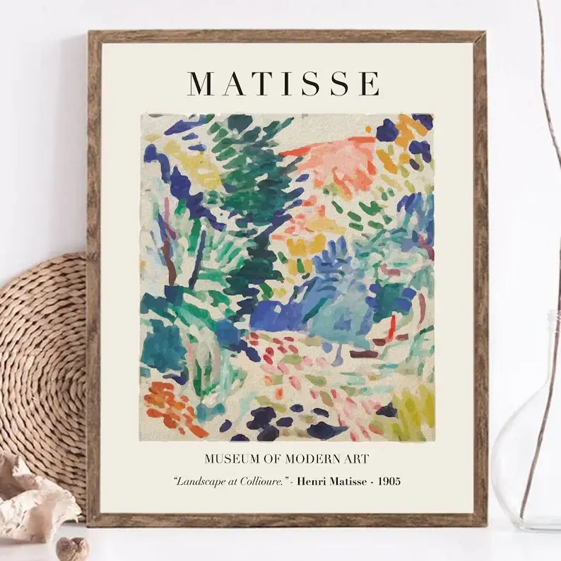 Matisse Wall Art Print Canvas Exhibition Poster Wall Decor Gallery Poster Art