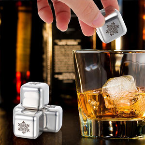 Glaçons en acier inoxydable avec logo personnalisé, glaçons en métal de qualité alimentaire 304, glaçons congelés, pierres à <span class=keywords><strong>whisky</strong></span> à la vente - Product Image 6