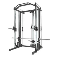 Équipement de gymnastique à domicile en métal robuste Cage de puissance multifonctionnelle Squat Rack Factory Wholesale Smith Rack pour une utilisation en intérieur