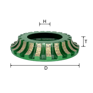 איכות פרימיום 5 אינץ 'מנתב sintered הנתב sintered פרופיל גלגל יהלום יד עבור אבן/קרמיקה/פורצלן - Product Image 2
