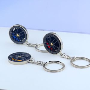 Porte-clés rotatif en métal en forme de moyeu de roue, porte-clés de voiture en métal en forme de jante de frein, porte-clés disques de frein et étriers de frein - Product Image 2