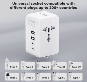 Reisende nhà máy trự<span class=keywords><strong>c</strong></span> tiếp du lịch Sạ<span class=keywords><strong>c</strong></span> Adapter biểu tượng tùy chỉnh bao bì phổ 10A du lịch <span class=keywords><strong>c</strong></span>ắm <span class=keywords><strong>USB</strong></span> <span class=keywords><strong>Type</strong></span>-<span class=keywords><strong>C</strong></span> bán buôn - Product Image 3