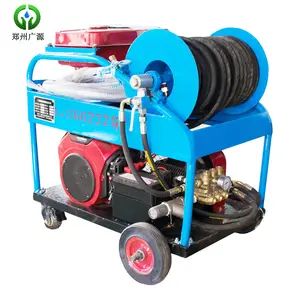 Máquina limpiadora de drenaje de alcantarillado de alta presión con motor de gasolina 24HP