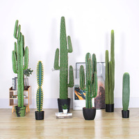 Grand Cactus Artificiel d'Intérieur Décoration Ornementale de Jardin à Effet Meilleur Cactus Décoratif d'Intérieur en Plastique