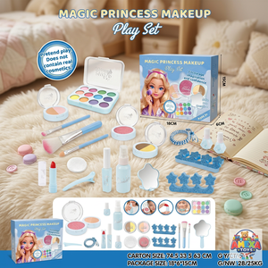 Ensemble de maquillage de princesse magique, ensemble de cosmétiques en plastique pour filles de 5 à 7 ans, coffret cadeau d'anniversaire - Product Image 4