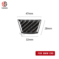 Autocollants de volant de voiture en Fiber de carbone, pièces intérieures pour BMW E90 E92