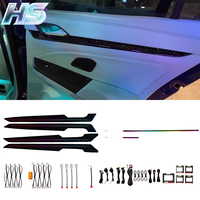Éclairage d'ambiance pour voiture, bande lumineuse d'ambiance pour voiture 64 couleurs, éclairage d'ambiance LED pour voiture Starlight Galaxy pour VW Golf 8 2021-2025